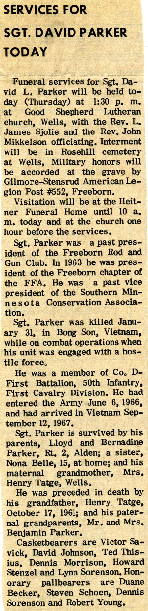 David Parker Obituary