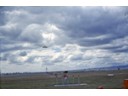 Plane landing at Clark Air Base