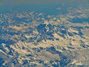 Southern Alps of New Zealand flying to Sydney-Melbourne