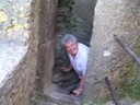 Pat climbing to the top of Blarney Castle