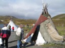 Sami (Lapp) family compond tents