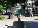 Goose statue