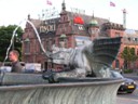 Fountain by Tivoli Amusement Park entrance
