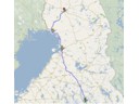 Route from Kuopio to Rovaniemi, Finland