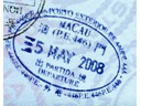 Macau Departure Stamp