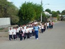 School Children Heading To Paquime Ruins