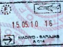 Spain Entry Passport Stamp
