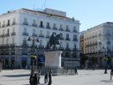 Puerta Del Sol (Gate of the Sun) with statue of Charles III