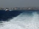 Ferry crossing the Straits of Gibraltar to Spain