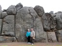 Inca Stone work, Temple of Sacsayhuaman (Pat and Howard)