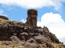 Inca culture burial chamber at Sillustani Ruins