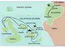 600 miles from Guayaquil to Galapagoes Islands