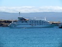 Our ship the Galapagos Explorer II in Harbor