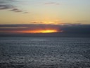 Sunset over Santiago Island