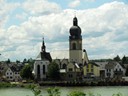 Church along the Rhine river