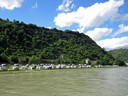 Campers along Rhine river