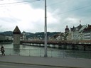 Chapel bridge and water tower on Reuss river, Lucerne