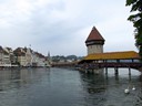 Chapel bridge on Reuss river, Lucerne