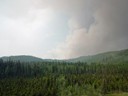 Forest Fire along Alaska Highway
