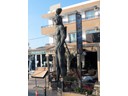 Colossus of Rhodes statue outside a bar, Faliraki, Rhodes