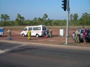 Auto Accident along road back to Darwin