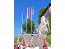 Bled, Slovenia & EU Flags