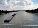 Barge traffic on the Danube