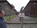 Howard by High-voltage fencing around Auschwitz Concentration Camp