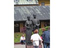 Statues of Pope Jon Paul II parents, Jasna Gora monastery