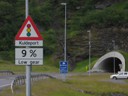 North Cape Tunnel (Nordkapptunnelen) sub-sea tunnel is 7 km long and reaches a depth of 212 m below sea level