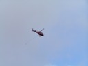 Helicopter working in Raftsund Strait