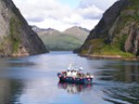 Sea Eagle Safari excursion heading out of Trollfjord