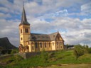 Wooden church in Kabelvag