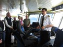 Group Tour of the Bridge of the MS Kong Harald