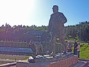 King Olav V and his dog at Holmenkollen (Morey, Terry, Pat)