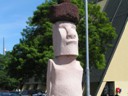 Easter Island stone statues