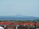 Oresunds Bridge linking Copenhagen, Denmark to Malmo, Sweden