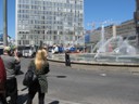 College kids celebrating National Day of Sweden & Flag Day, Sergel's Torg-Square (Howard)