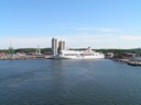 Leaving Stockholm port