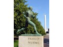 Paavo Nurmi statue in front of Olympic Stadium