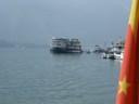 Transfer to small boats at Wushan Docks
