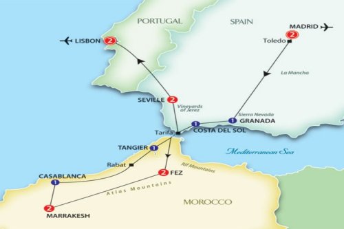 Spain Trip Map