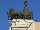 Bank of Bilbao (BBVA) with Statues of Horses on the Roof