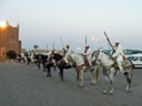 Welcomed by Berber Fantasia Horsemen