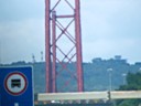 25th of April Bridge going into Lisbon