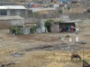Squatter houses along route to Paracas
