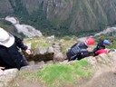 Sharp drop offs with Urubamba River below, Machu Picchu