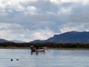 Locals fishing near Uros Islands