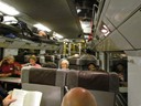 Eurostar in tunnel as we leave London
