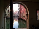 Canal by Side door of Hotel